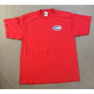 Vintage Washington State‎ Cougars Football Discus Athletics Shirt Mens XL Red.